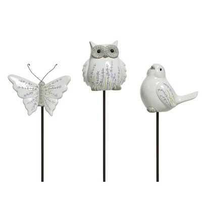 Garden Pick Terracotta Animal Lavender Outdoor H81.50cm White
