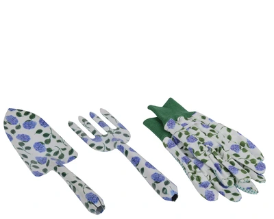 Garden Tool Set Steel With Hydrangea Print Mix White H.28Cm - image 3