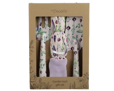 Garden Tool Set Steel With Vegetable Print Mix White H.28Cm - image 1