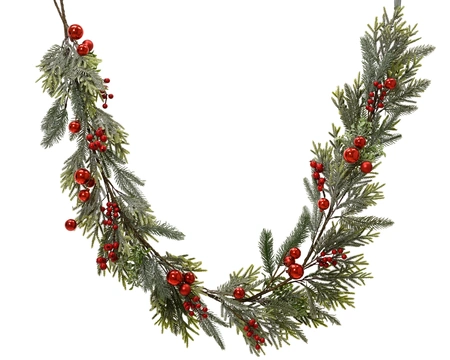 Garland Green/Red L.180cm
