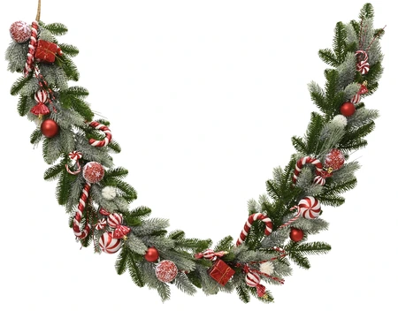 Garland Green/Red L.180cm