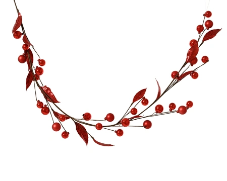 Garland PE Christmas Red H.120cm