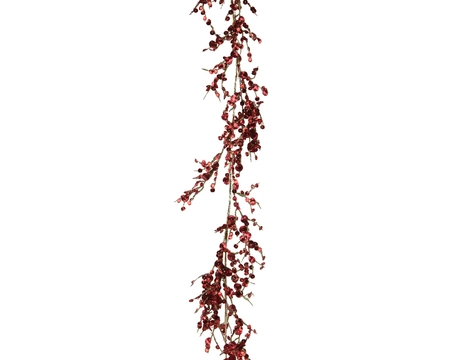 Garland Pe christmas red H130cm