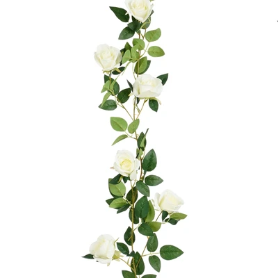 Garland Rose White - L180Xw15Xh6Cm