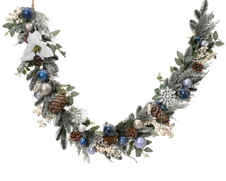 Garland Snow,Glitter Green/Multi L.180cm