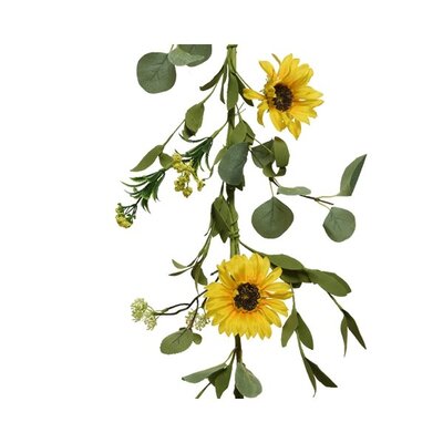 Garland Sunflower Polyester H150cm Yellow