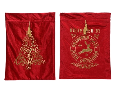 Giftbag Foil Red/Gold  H.80cm