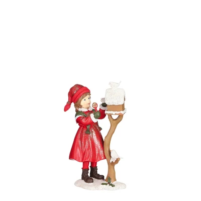 Girl Aviary Red - L12,5Xw7Xh19,5Cm