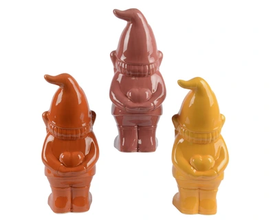 Gnome Ceramic Shiny Heart 3Col  H.35Cm - image 3