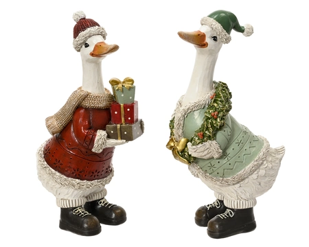 Goose Polyresin Asst. H.27.5cm