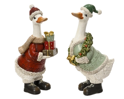 Goose Polyresin Asst. H.27.5cm