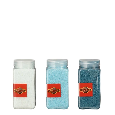 Granulate Glass White L. Blue D. Blue 3 Asst. H15Xd7Cm