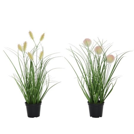 Grass In Pot Pvc Asst H30cm Green