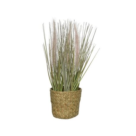 Grass In Pot Pvc H26cm Green