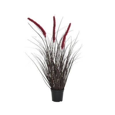 Grass In Pot Pvc H60cm Burgundy