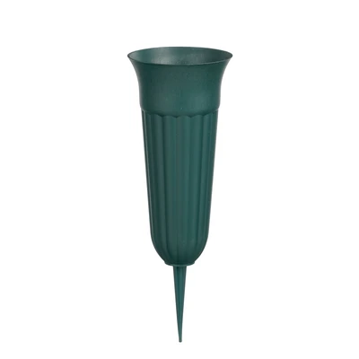 Grave Vase Green  H31Xd10.5Cm