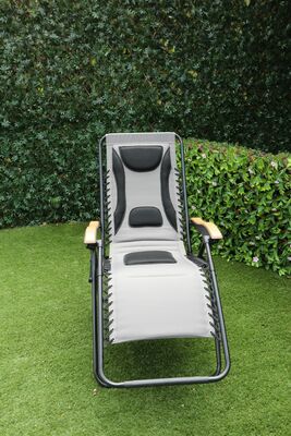 Grey Multi-Position Relaxer Chair - image 3