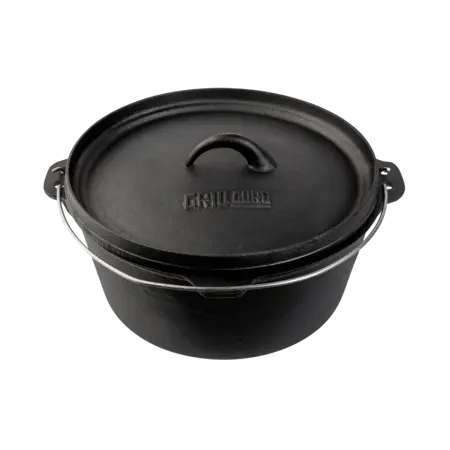 Grill Guru Cast Iron Dutch Oven Large