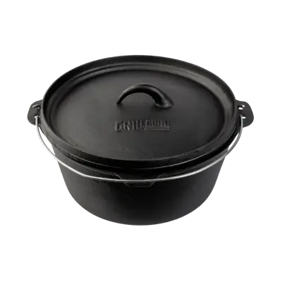 Grill Guru Cast Iron Dutch Oven Large