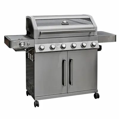 Grillstream Gourmet 6 Burner Hybrid With Steak Shelf - Stain - image 1