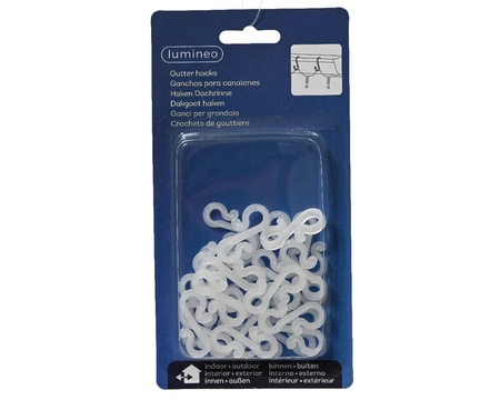 Gutter Hooks Outdoor white  Small - image 1