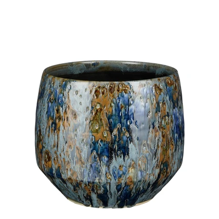 Harris Pot Round Blue - H22Xd25Cm