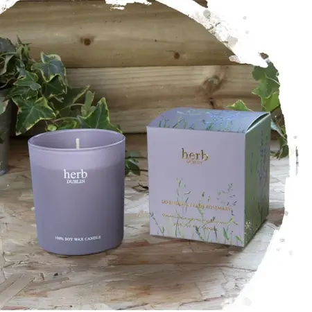 Herb Lavender Boxed Candle