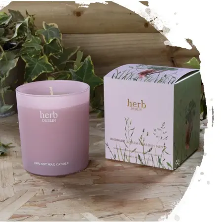 Herb Rhubarb Boxed Candle