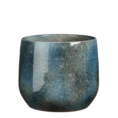 Hugo Pot Round D. Blue  H21Xd22Cm
