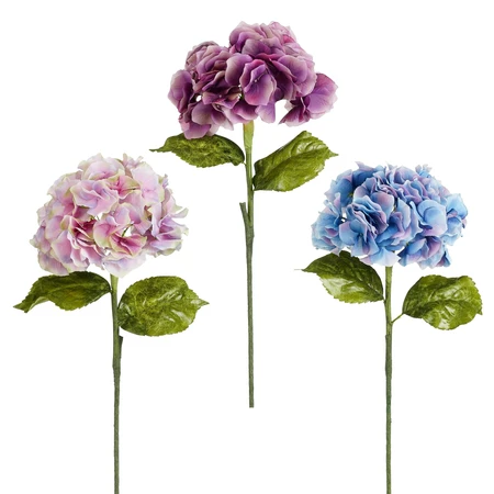Hydrangea Blue L. Purple Purple 3 Assorted - L93Cm