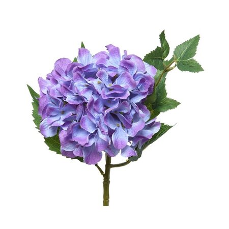 Hydrangea On Stem Polyester H46cm Lilac