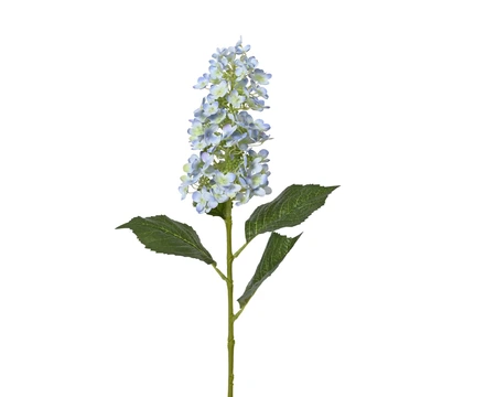 Hydrangea On Stem Polyester Spray Blue H.85Cm