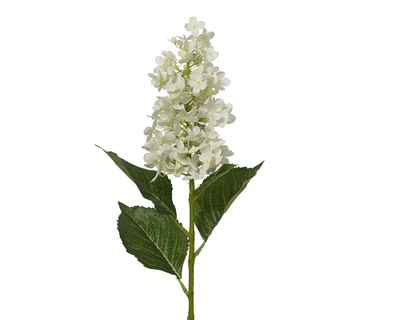 Hydrangea On Stem Polyester Spray Cream H.85Cm