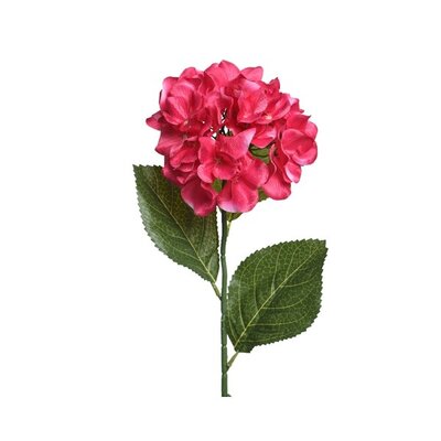 Hydrangea Polyester H66cm Fuchsia