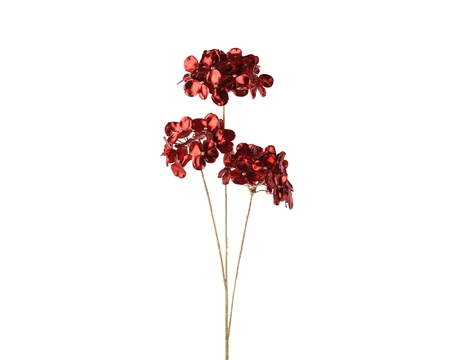 Hydrangea Red/Gold H.72cm