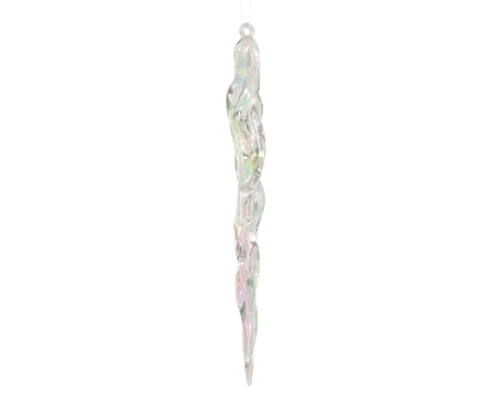 Icicle Plastic transparent/iris H28.50cm