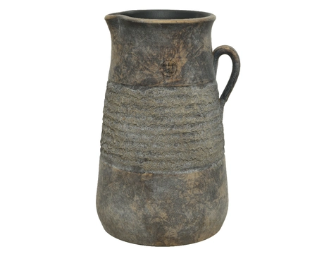 Jug Terracotta Dia24.00-H38.00cm Grey