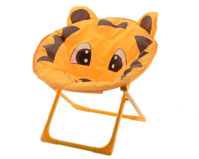 Kids Chair Polyester Lion Yellow