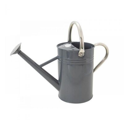 KS Metal Watering Can Cool Grey 4.5ltr