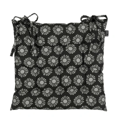 Kumara Chair Cushion Black - L46Xw46Xh7Cm