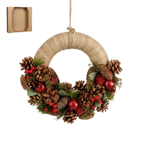 Landon Wreath Brown - H9Xd34Cm