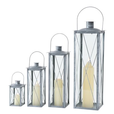 Lantern Farol Square Indoor H 50cm grey