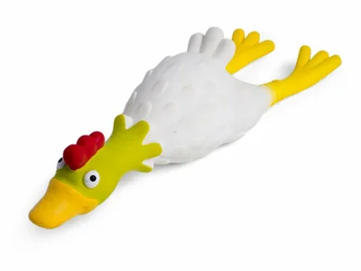 Latex Chicken Dog Toy Lrg