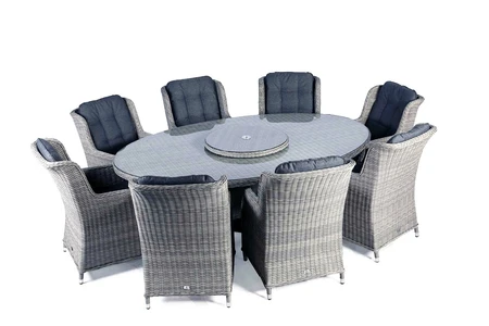 Lazia 8 Seat 220x145cm Oval Dining Set - image 6