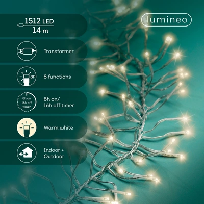 LED 1512L Cluster Transparent/WW L.1400cm - image 3