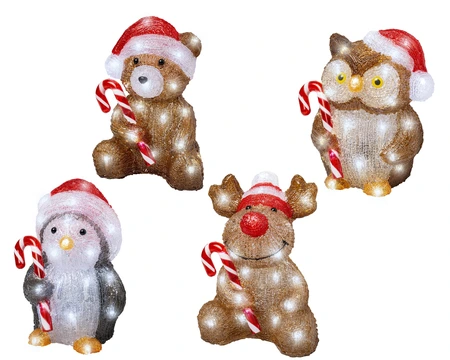 LED Animal BO  Asst./Cool White L.17.2cm x H.23.5cm - image 2
