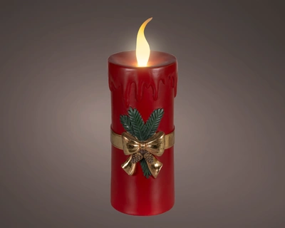 LED Candle BO Indoor Red  H.44cm - image 1