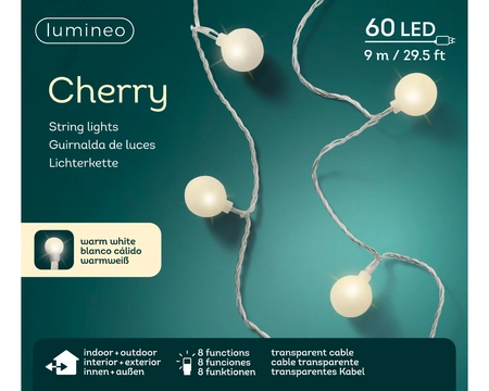 LED cherry lights gb steady outdoor L.900cm