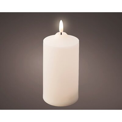 Led Church Candle Bo Outdoor H17.00cm-1L Cream/Warm White