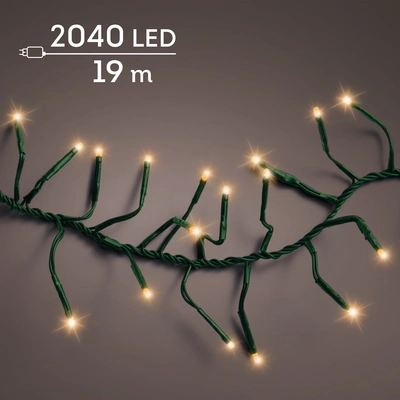 LED Cluster 8 Function Twinkle Effect Black/Classic Warm 1900cm-2040L